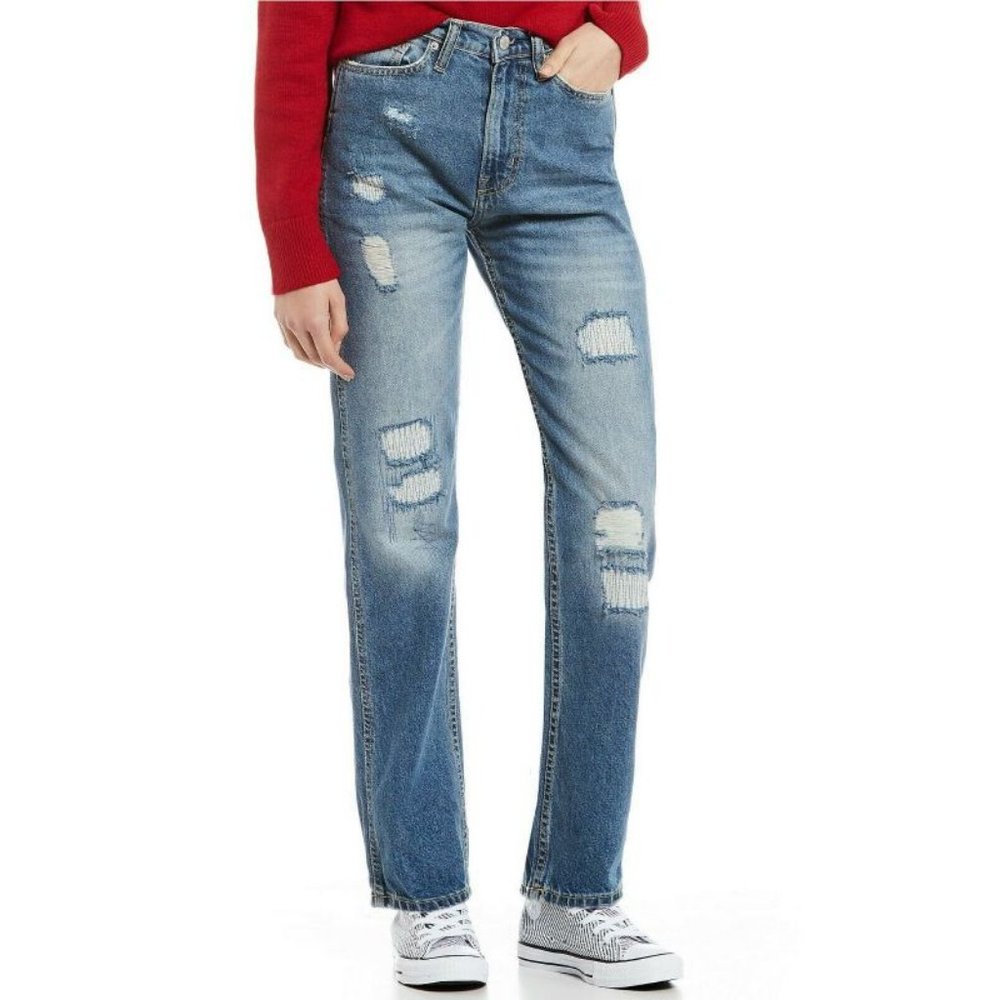Calvin Klein High Rise Straight Jeans Womens 26x30